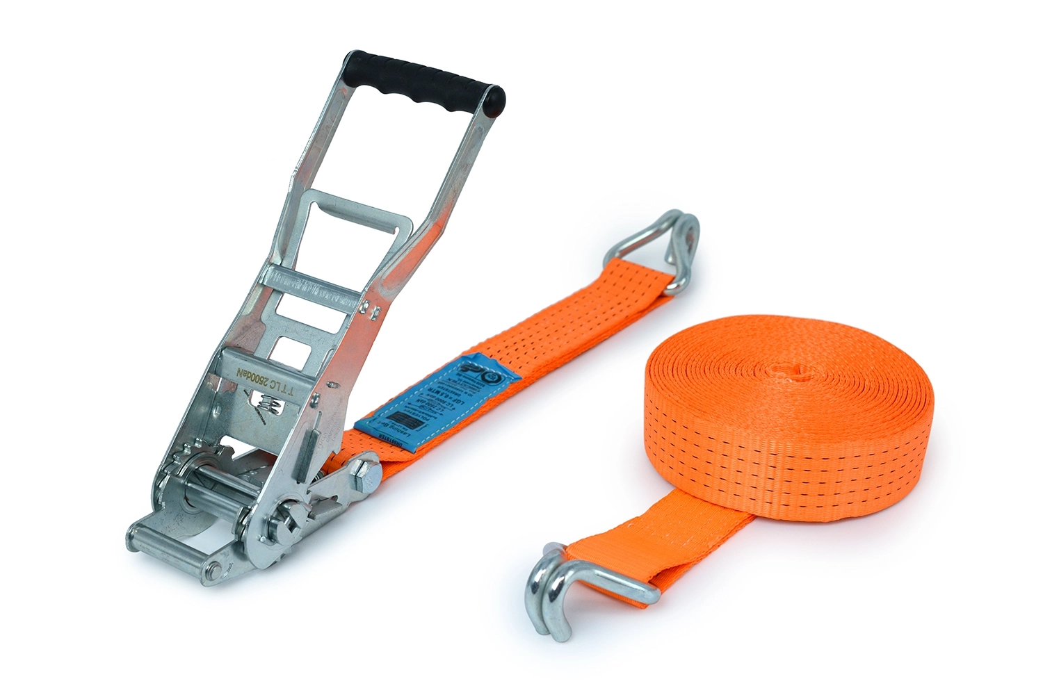Sangles à Cliquet De Chargement Sangles D'arrimage Orange Sans Crochets