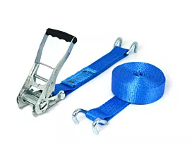 5T - Standaard Spanband - 5T - 9m - 50mm - 2-delig met klauwhaken - Blauw 5T - Standaard Spanband - 5T - 9m - 50mm - 2-delig met klauwhaken - Blauw