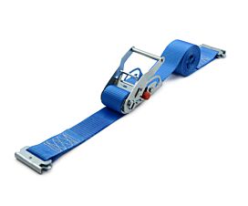 Rails universels & Accessoires 2T - 3,5m - 50mm - Tendeur coulissant et attaches à poussoir - Bleu