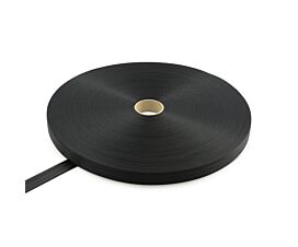 Tout - Black Webbing Sangle ceinture - 1050kg - en rouleau - 25mm - Noir
