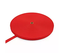 Tout - Polyester Sangle PES - 25mm - 1200kg - 100m - Rouleau - Rouge - Couleur résistante Tout - Polyester Sangle PES - 25mm - 1200kg - 100m - Rouleau - Rouge - Couleur résistante