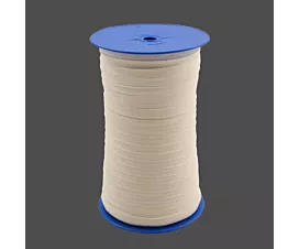 Alle Katoen en Vlas Katoenen lint - 10mm - 100m, 250m - Ecru