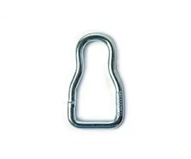 Ringen Ring - Flesvorm - 25mm - Wit verzinkt