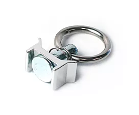 Rails Airline & Accessoires Pion d’arrimage + anneau pour rail d’arrimage Airline - Inox