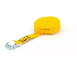 Jusque 500kg - Boucle à came Sangle d’arrimage - 250kg - 2m - 25mm - En 1 pièce - Boucle à came - Jaune - 20pcs - Liquidation de stock