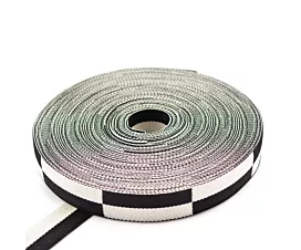Karateband Karatéband - Rol - 50m - Dubbel geblokt -Wit-Zwart Karateband Karatéband - Rol - 50m - Dubbel geblokt -Wit-Zwart