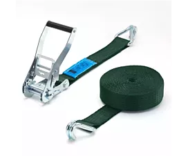 Toutes les sangles 50mm Sangle d’arrimage - 5T - 9m - 50mm - En 2 pièces - Crochets doigts serrés - Kaki Toutes les sangles 50mm Sangle d’arrimage - 5T - 9m - 50mm - En 2 pièces - Crochets doigts serrés - Kaki