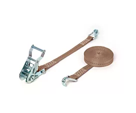 Sangles d'arrimage pour tentes Sangle d’arrimage - 1,5T - 25mm - en 2 pièces - Crochets doigts serrés - Personnalisée
