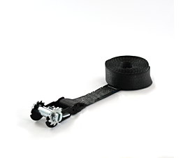 Spanbanden op maat 5T - 50mm - 1-delig enkel met ratelbasis - Zwart + Eigen label