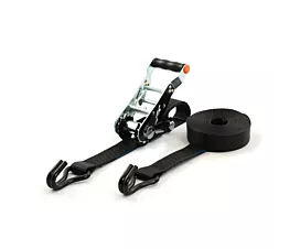 Alle spanbanden 35mm Spanband - 2,5T - 35mm - 2-delig - Demonteerbare ratel - Zwart + Eigen label