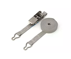 Tout - Sangles sur mesure Sangle d’arrimage - 200kg - 25mm - En 2 pièces - Tendeur/Anneaux INOX - Sangle piscine - Gris Tout - Sangles sur mesure Sangle d’arrimage - 200kg - 25mm - En 2 pièces - Tendeur/Anneaux INOX - Sangle piscine - Gris