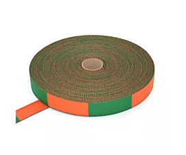 Judoband Judoband - Rol - 50m - Geblokt - Oranje-Groen