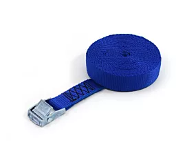 Toutes les sangles 25mm Sangle d’arrimage - 250kg - 2m - 25mm - En 1 pièce - Boucle à came - Bleu royal - 10pcs Toutes les sangles 25mm Sangle d’arrimage - 250kg - 2m - 25mm - En 1 pièce - Boucle à came - Bleu royal - 10pcs