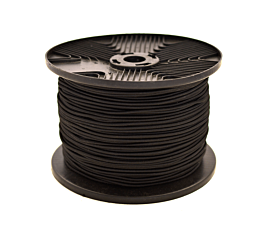Tous les filets et bâches Câble élastique en rouleau (8mm) - 100m - noir - Premium