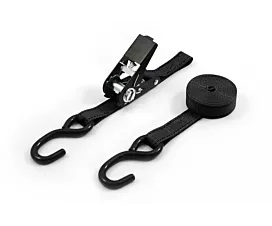 Sangles 25mm - Sur mesure Sangle d’arrimage  - 700kg - 25mm - en 2 pièces - tendeur noir et crochets S - Personnalisée