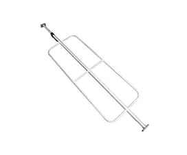 Barres cargo et Arceaux Barre d’arrimage avec embout soudé 2400mm - 2700mm (Acier)