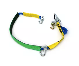 Tout - Sangles moto et voiture Sangle de roue - 35mm - 2,5T - Crochets pivotants + Housse antidérapante