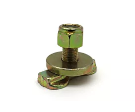 Rails Airline & Accessoires Attache à Double Oreille avec Tige Filetée pour L-Track (rail d’arrimage 'Airline')