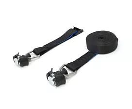 Rails Airline & Accessoires Sangle d’arrimage - 250kg - 3,5m - 25mm - En 2 pièces - Pour rail L-track, Airline - Noir