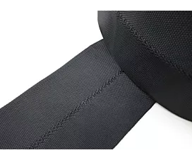 Alle zwarte band op rol Afboordlint - Polyester band - 100mm - Rol - 100m - Zwart