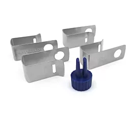 Alle toebehoren Spanbandklem - Voor 25mm spanbanden - RVS - 4st. + Spanbandoproller