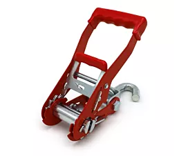 Autotransport - 2/3-delig Ratel met draaihaak - 5000kg - 50mm - Rood
