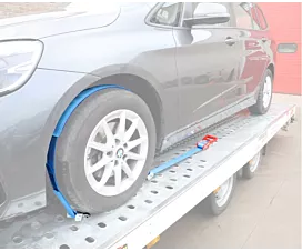 Alle auto- en motorspanbanden Autospanband 4 - 50mm - 5T - 2,7m - Draaihaken (3) - Rode ratel