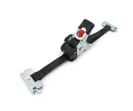 Alle rails, cargobars/-planken Spanband - 600kg - 1,8m - 25mm - Eindfittings - Automatisch oprolmechanisme - Zwart