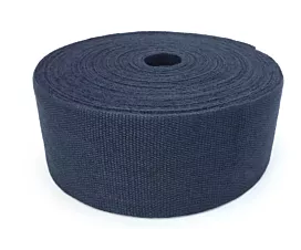 Alle Katoen en Vlas Vlas Tapijtlint - 120mm - Rol - 50m - Marineblauw / Navy