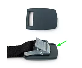 Alle spanbanden 25mm Anti-kras Rubber Pad voor 25mm Klemgespen (Inclusief Stikwerk aan Spanband)