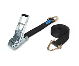 Alle spanbanden 75mm Spanband - ERGO 10T - 10m - 75mm - 2-delig - Triangelhaken - Zwart