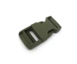 Plastic klikgespen Klikgesp - 20mm - Legergroen - 10st.