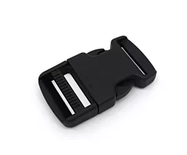 Alle zwarte hardware Klikgesp - 30mm - Zwart - 10st.