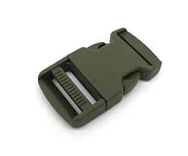 Plastic klikgespen Klikgesp - 30mm - Legergroen - 10st.