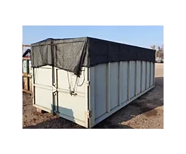 Container - Gaasnetten Container gaasnet - PES met pvc-coating - Zwart - 3,5 x 5m