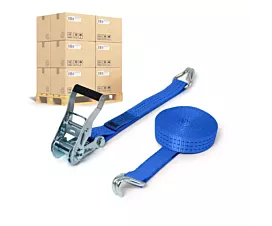 Pallet spanbanden 35mm Pallet Spanbanden - 3T - 6,5m - 35mm - 2-delig - Spitshaken - Blauw - 360st