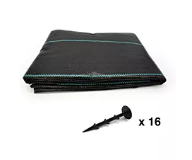 Alle varia Anti-Worteldoek + Grondpennen - 3mx10m - 100g/m2 - Zwart