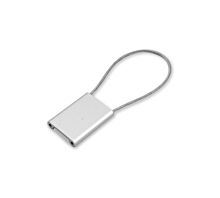 Varia Etiquette ID en aluminium / scellé câble blanc - Câble long - Haut de gamme