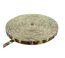 Alle band op rol - Polyester Polyester band Army green 35mm - 3750kg - 100m op rol - Militaire print