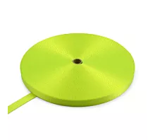 Alle band op rol - Polyester Polyesterband 20mm - 1000kg - 100m - Rol - Fluogeel