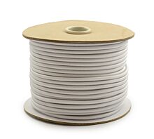 Tous les filets et bâches - Transport Câble élastique en rouleau (8mm) - 100m - blanc - Premium