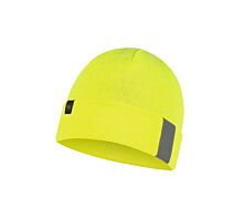 Tout - Protection cou/tête Bonnet tricoté polaire BUFF - jaune fluo - bandes réfléchissantes
