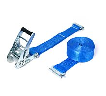 Rails universels & Accessoires 2T - 3,5m - 50mm - en 2 pièces avec attaches à poussoir - Bleu