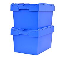 Bacs réutilisables Boîtes de rangement empilables avec couvercle